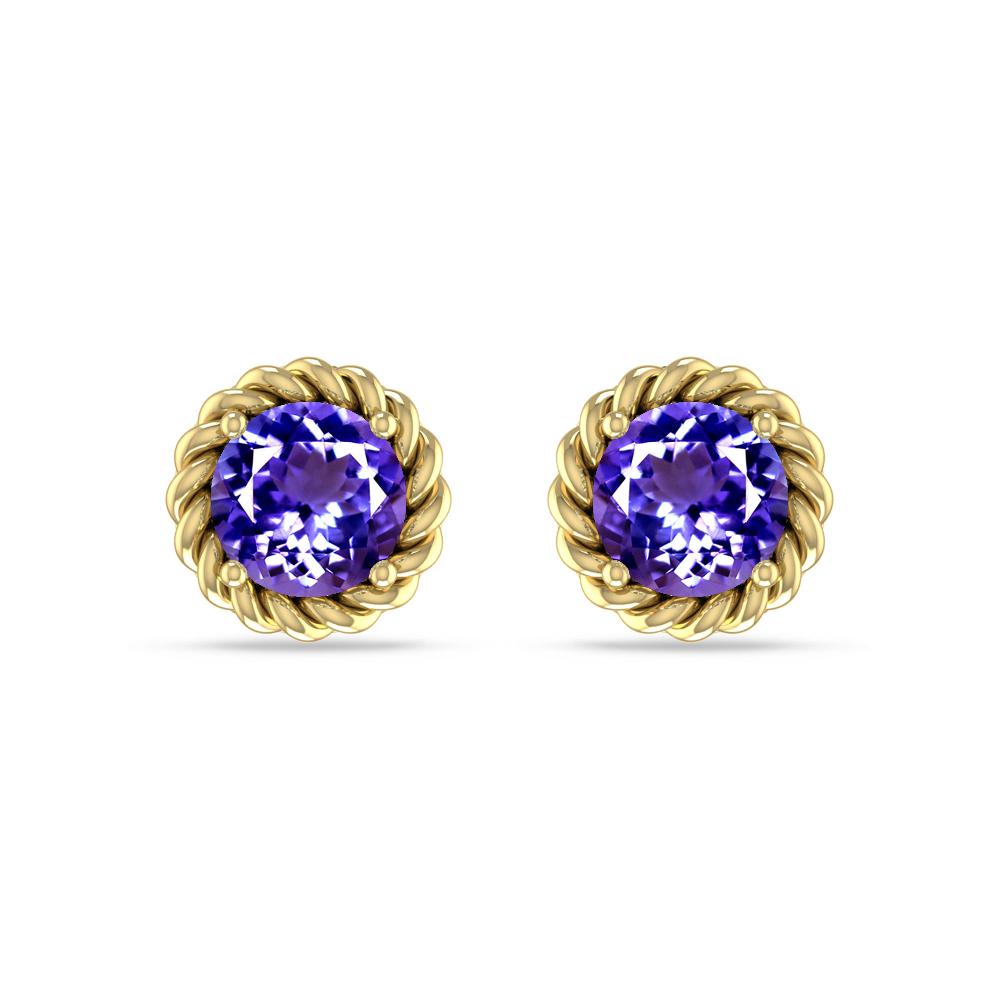 Yellow Gold - Tanzanite