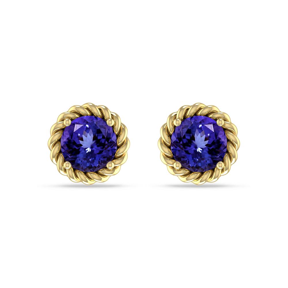 Yellow Gold - Tanzanite