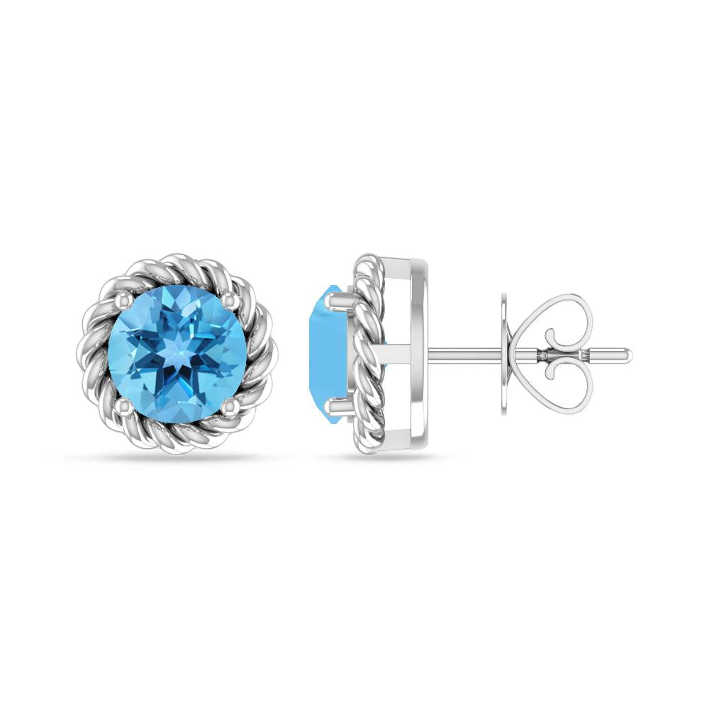 White Gold - Blue Topaz