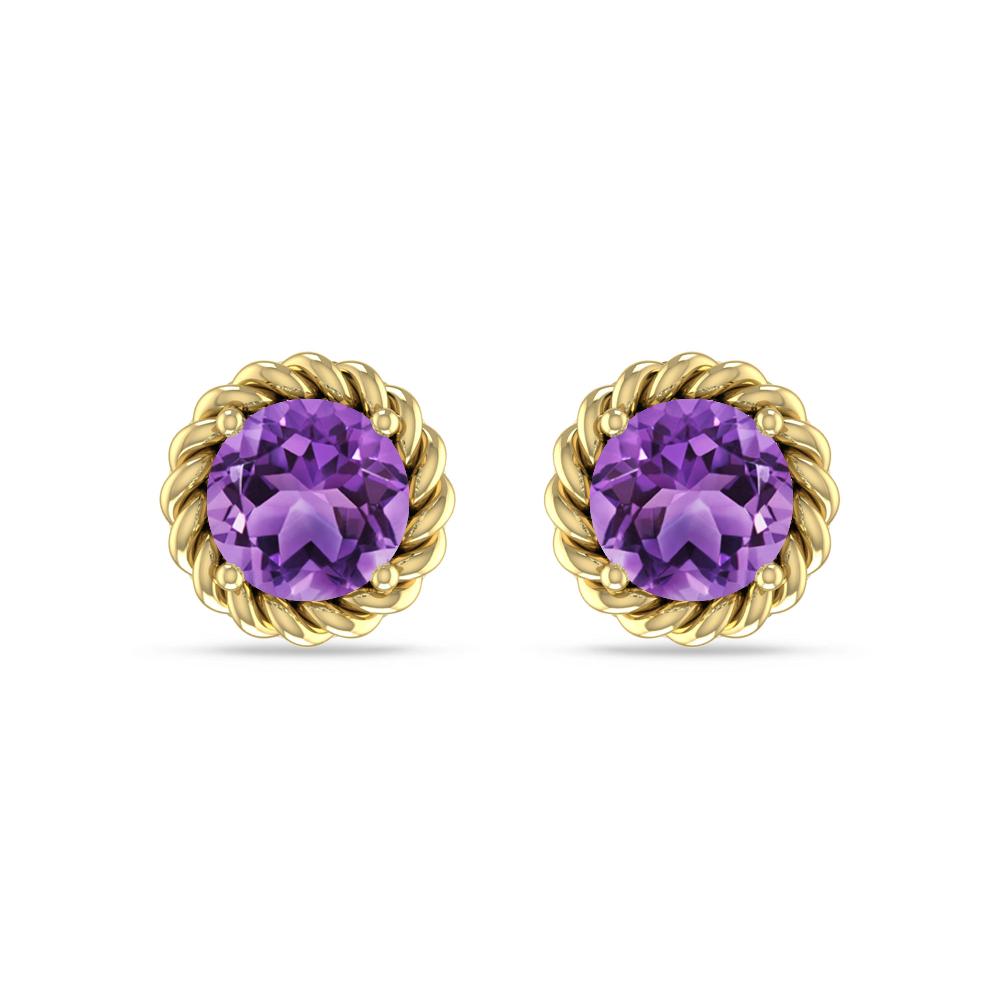 Yellow Gold - Amethyst