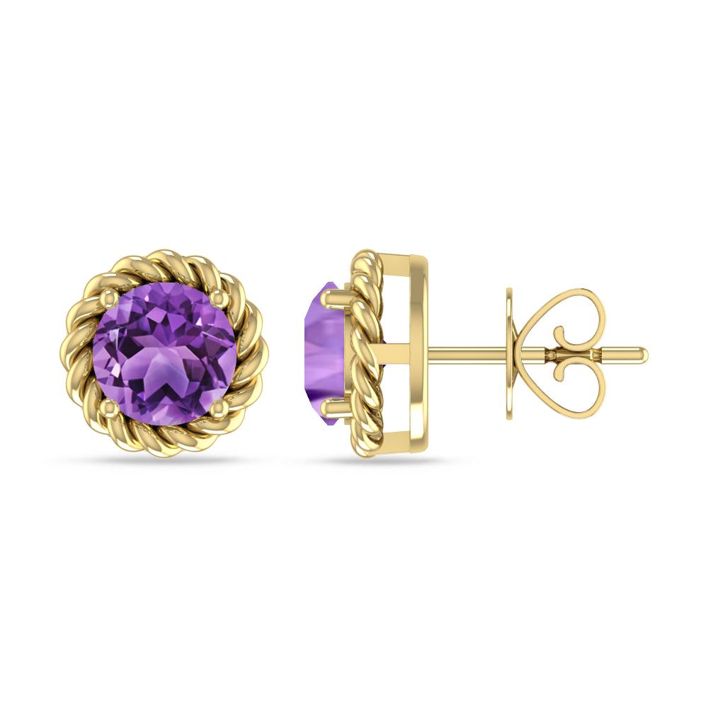 Yellow Gold - Amethyst