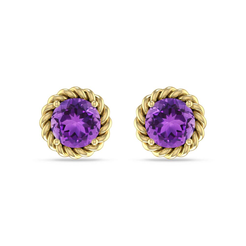 Yellow Gold - Amethyst