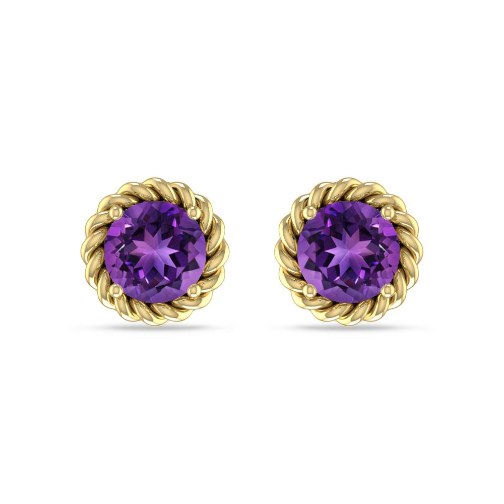 Yellow Gold - Amethyst