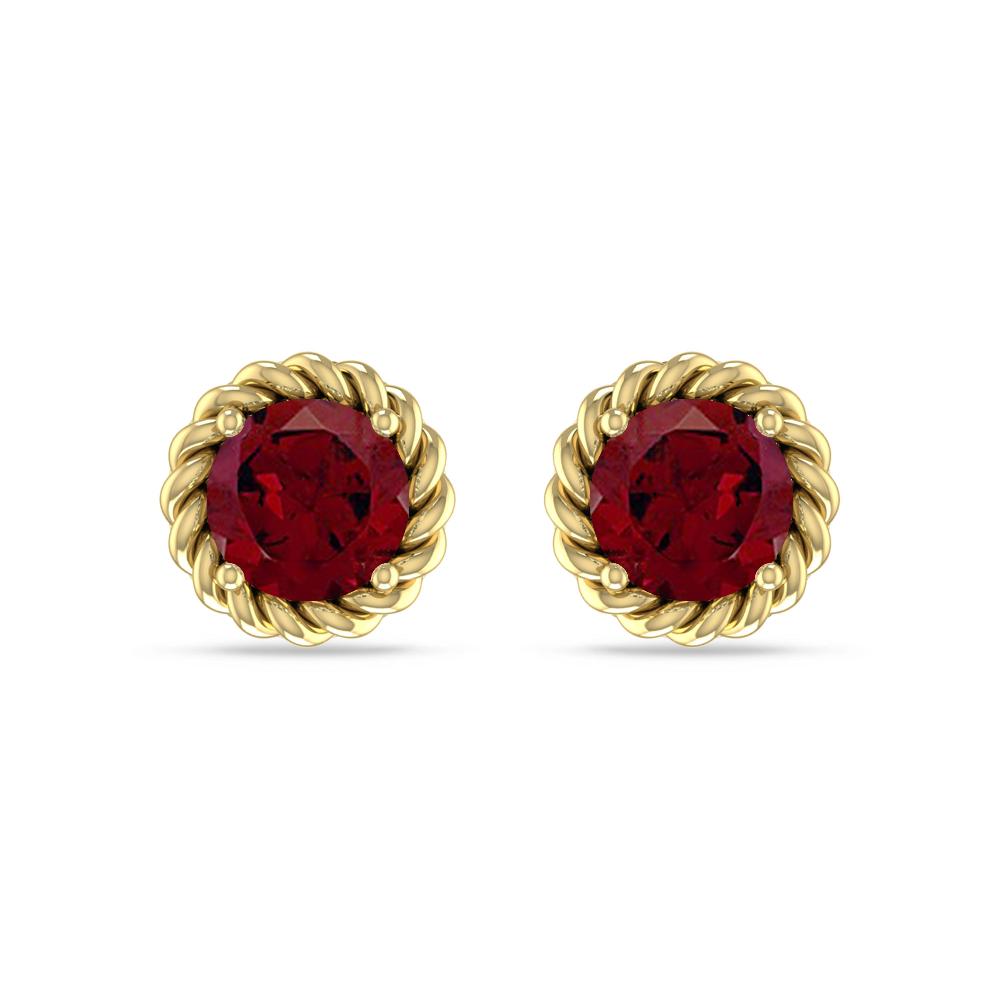 Yellow Gold - Garnet
