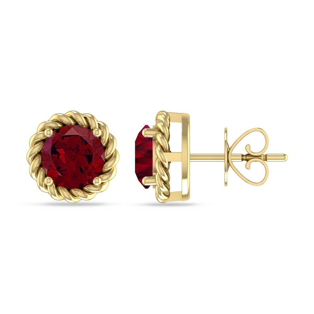 Yellow Gold - Garnet