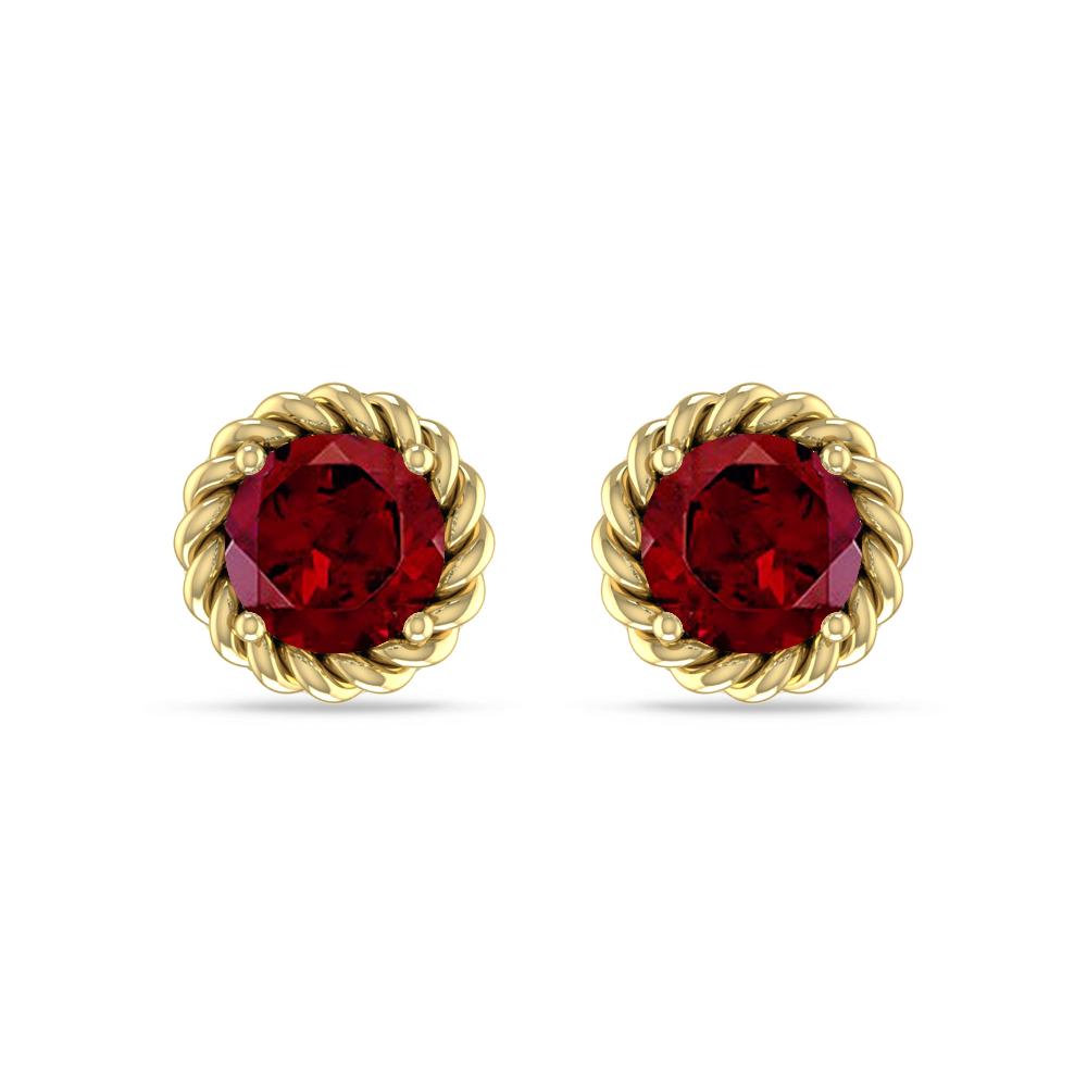 Yellow Gold - Garnet