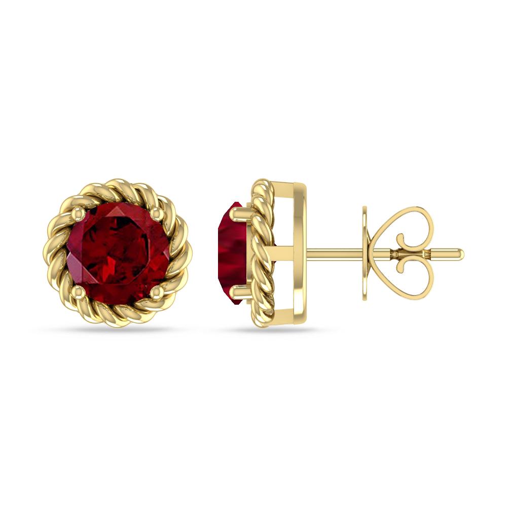Yellow Gold - Garnet