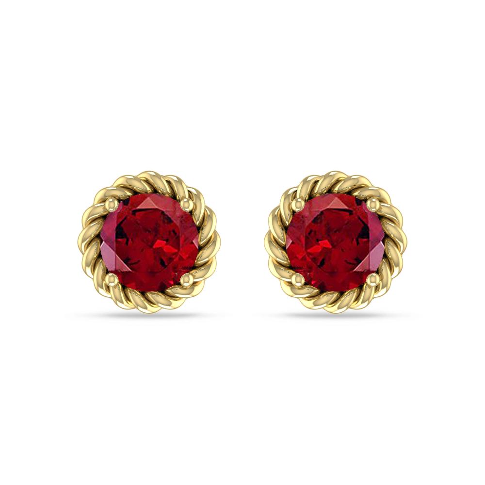 Yellow Gold - Garnet