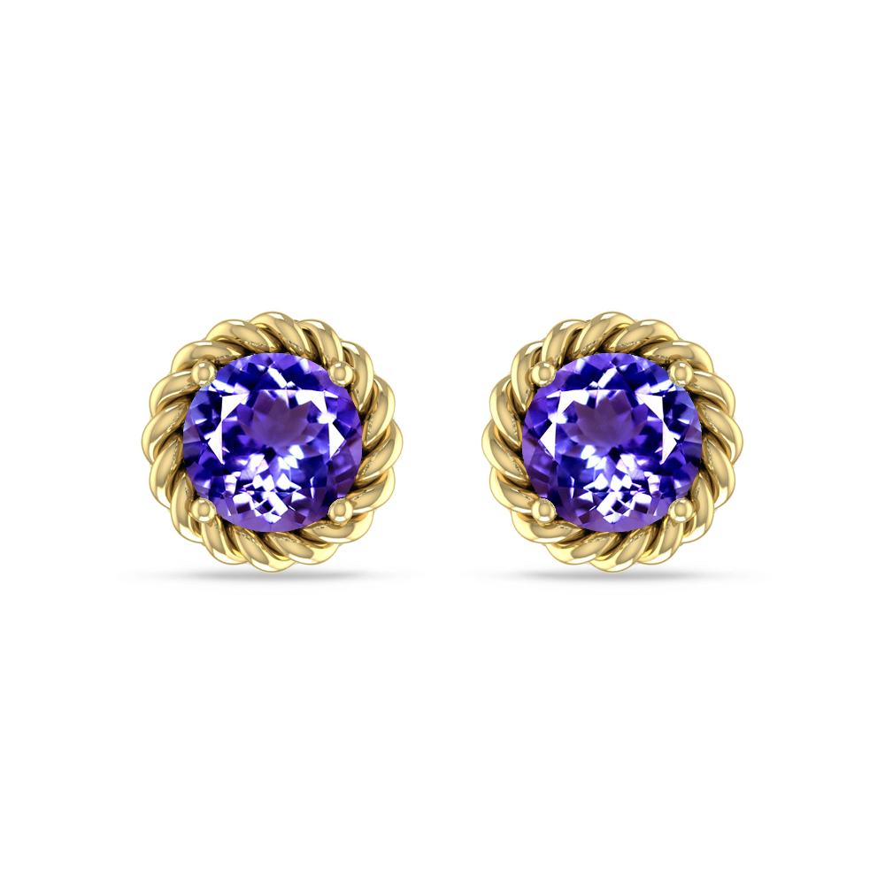 Yellow Gold - Tanzanite