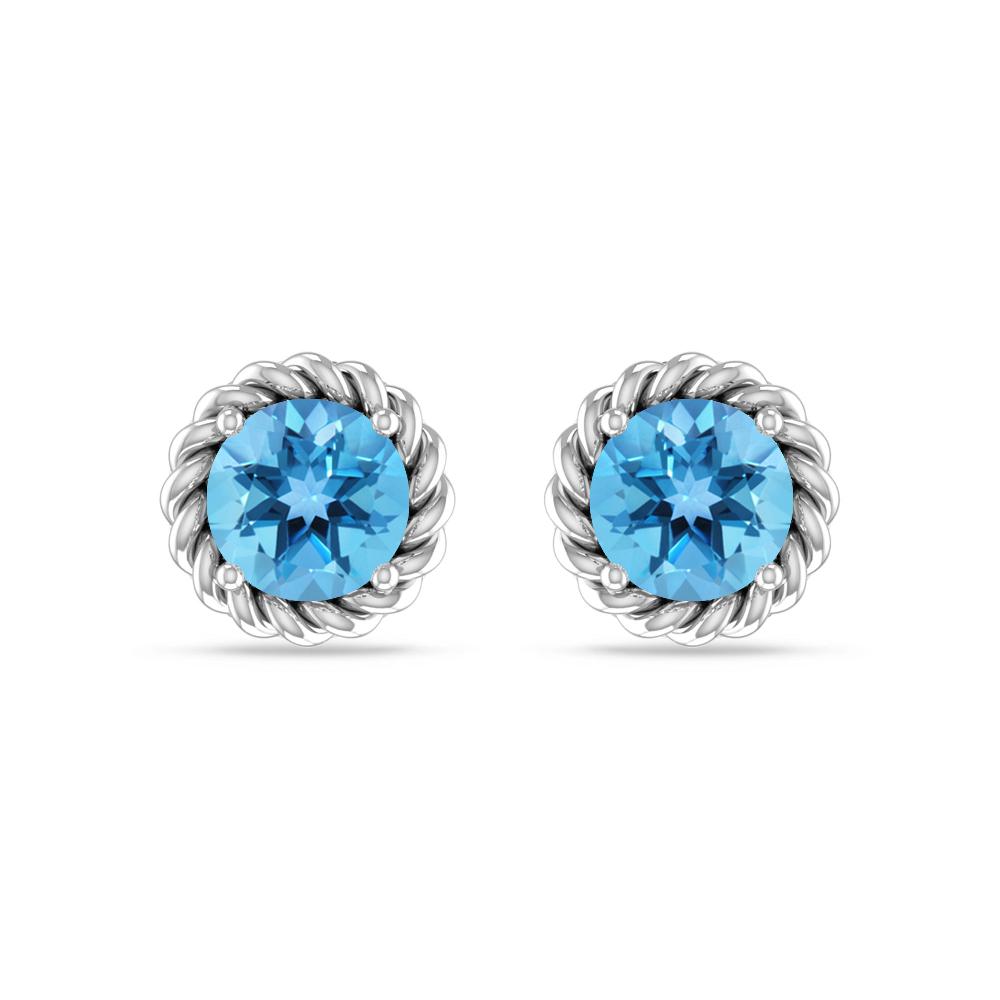 White Gold - Blue Topaz
