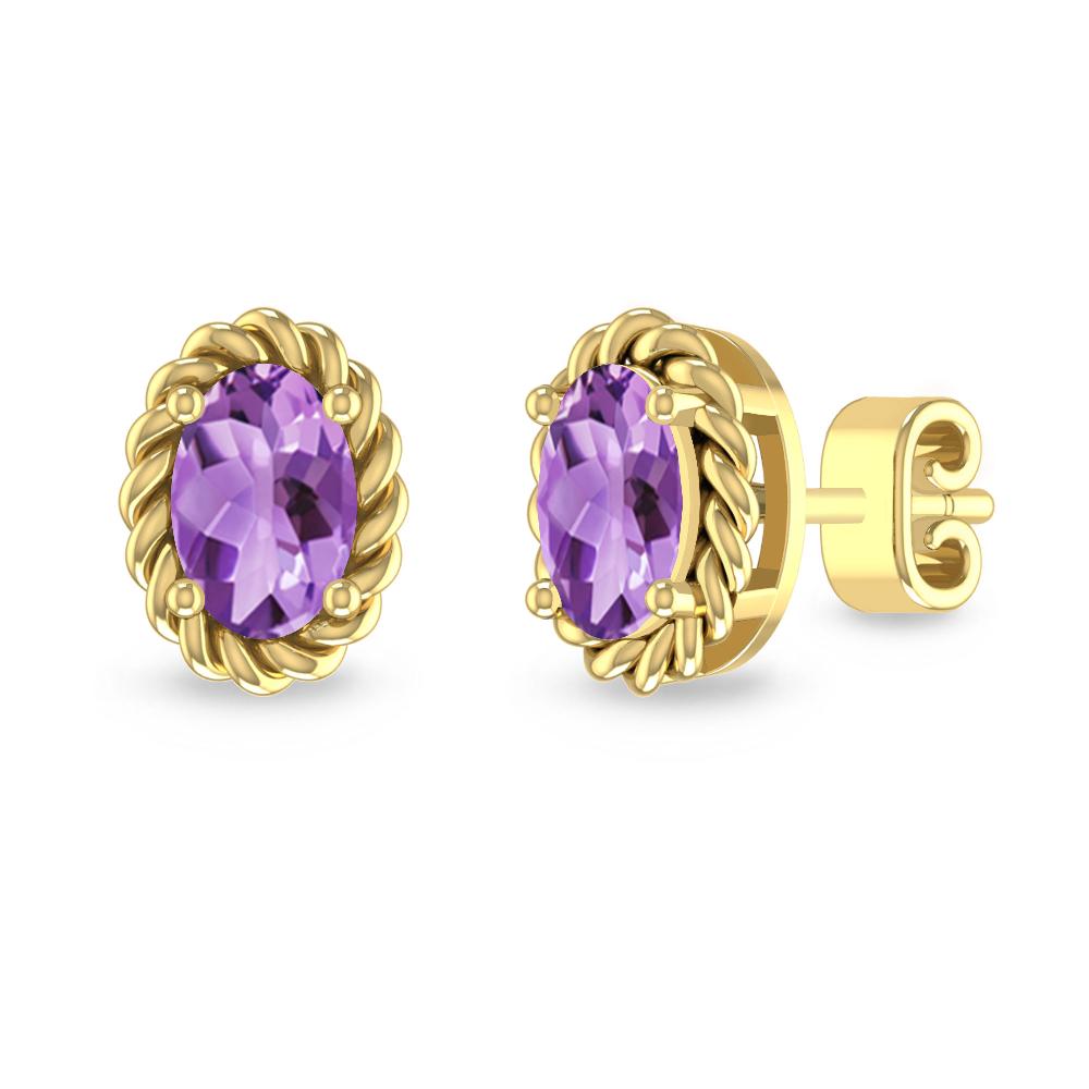 Yellow Gold - Amethyst