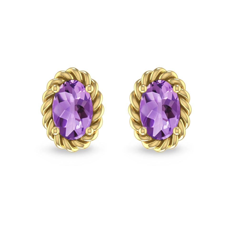 Yellow Gold - Amethyst