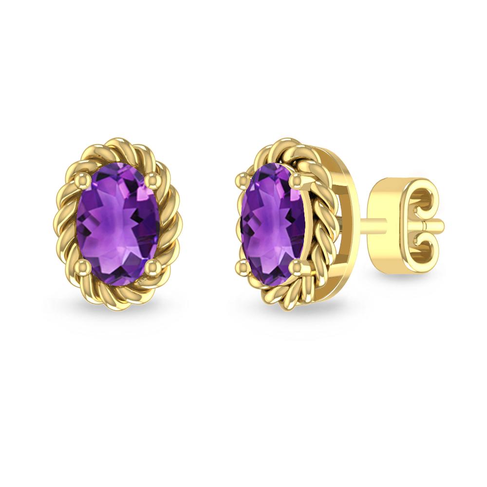 Yellow Gold - Amethyst