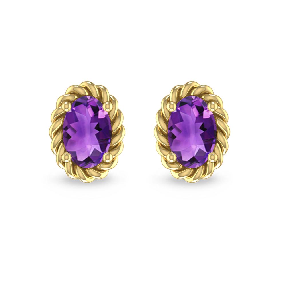 Yellow Gold - Amethyst