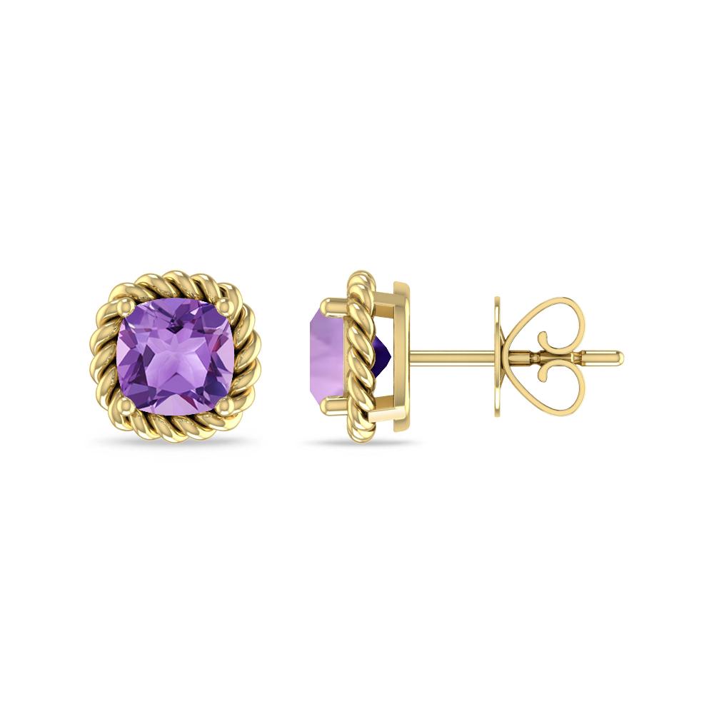 Yellow Gold - Amethyst