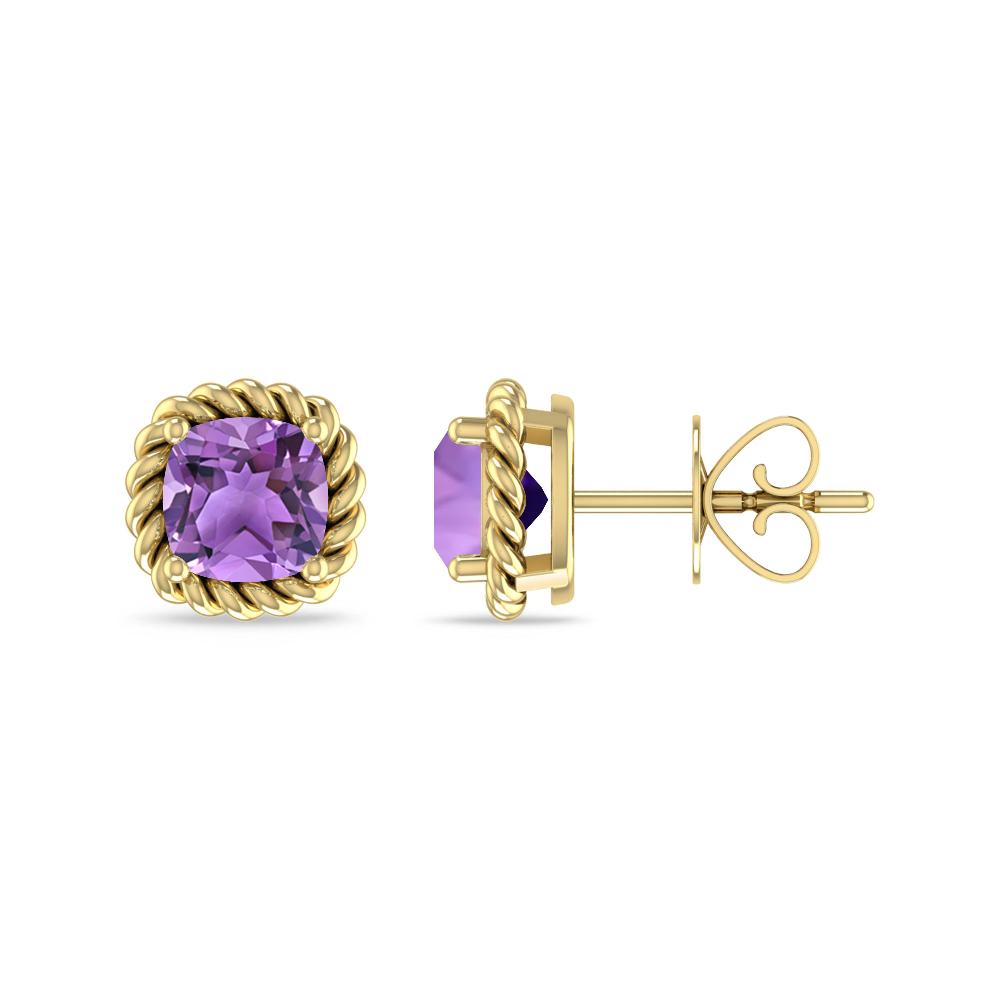 Yellow Gold - Amethyst