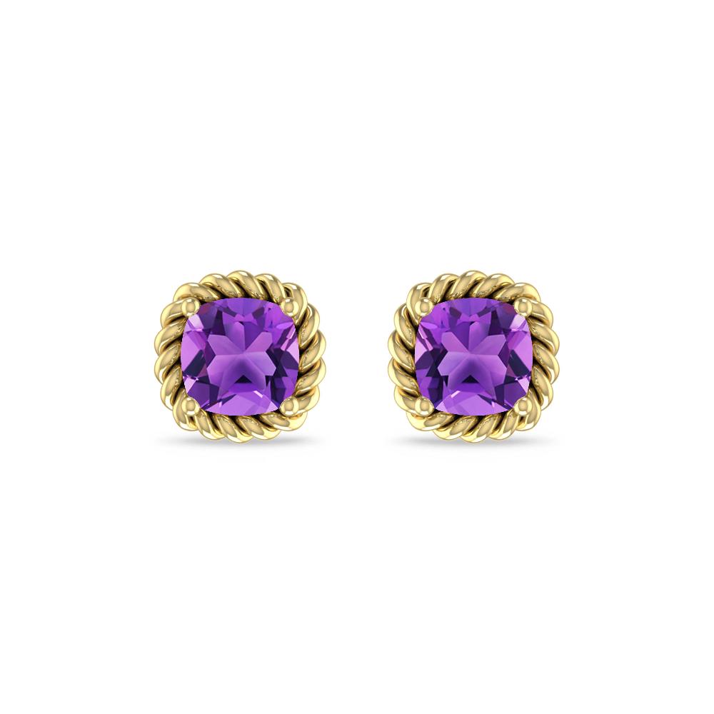 Yellow Gold - Amethyst