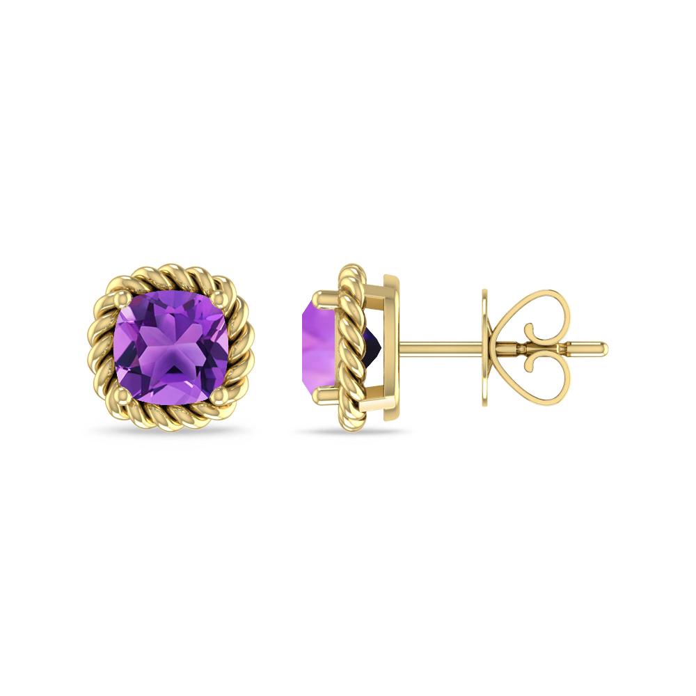 Yellow Gold - Amethyst