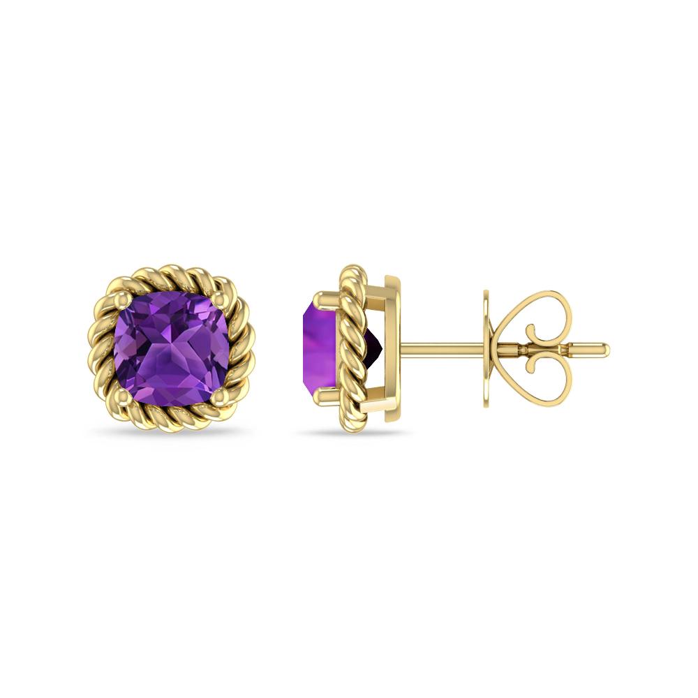 Yellow Gold - Amethyst