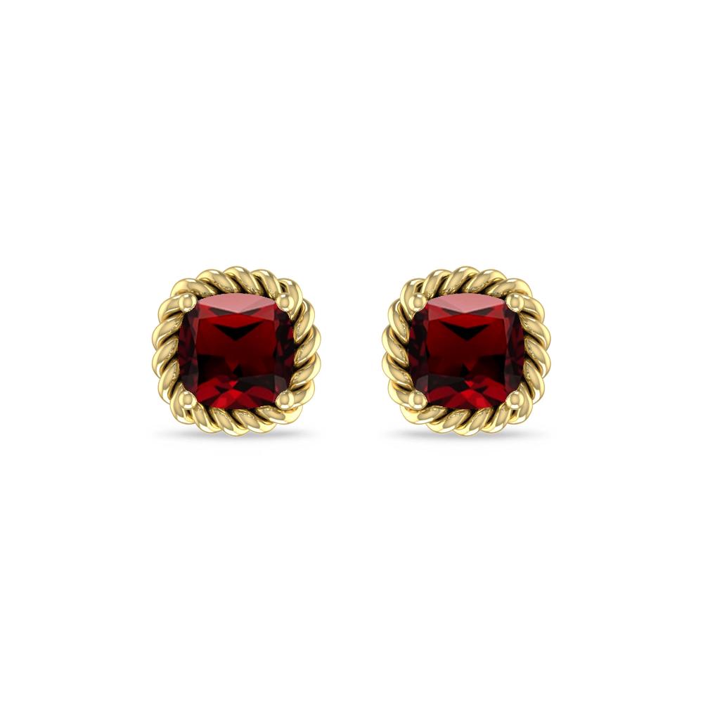 Yellow Gold - Garnet