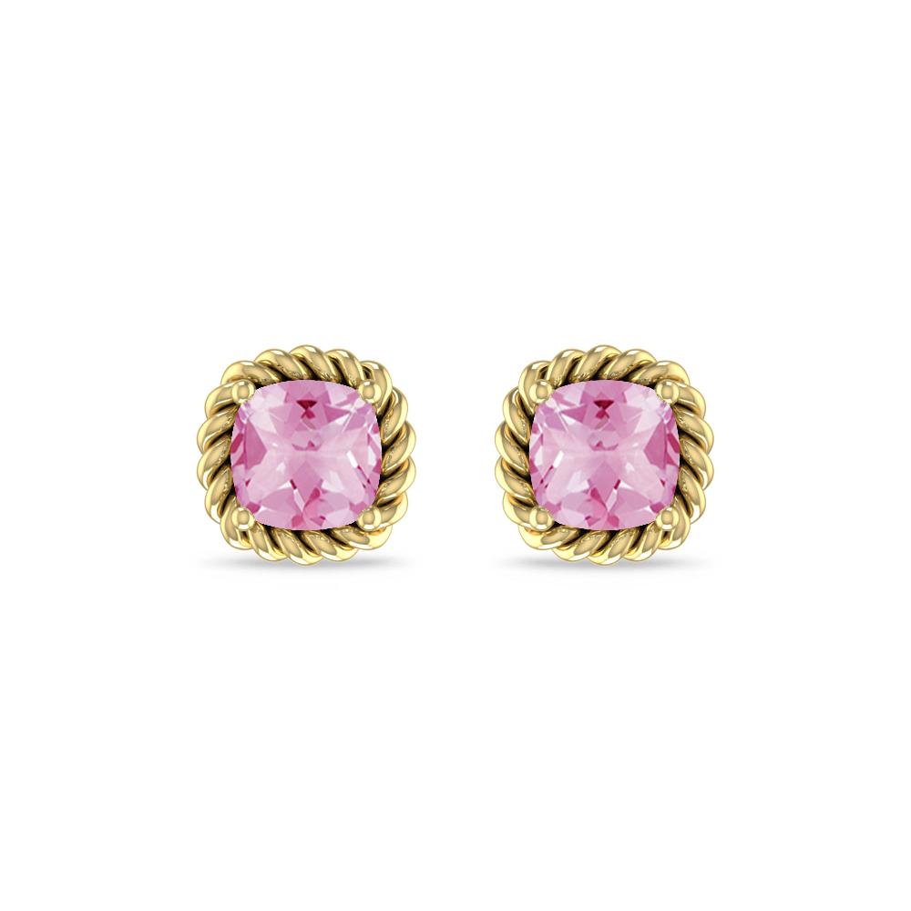 Yellow Gold - Pink Tourmaline