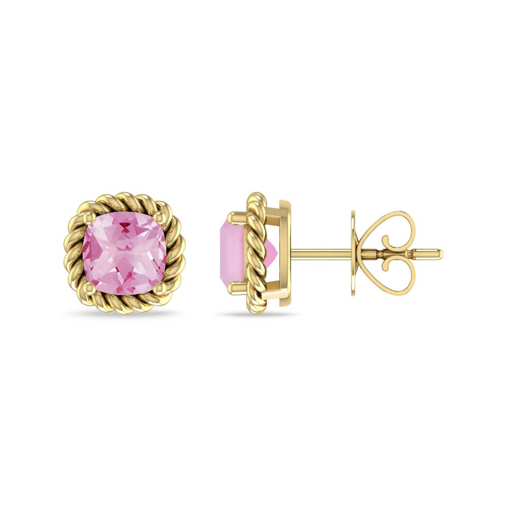 Yellow Gold - Pink Tourmaline