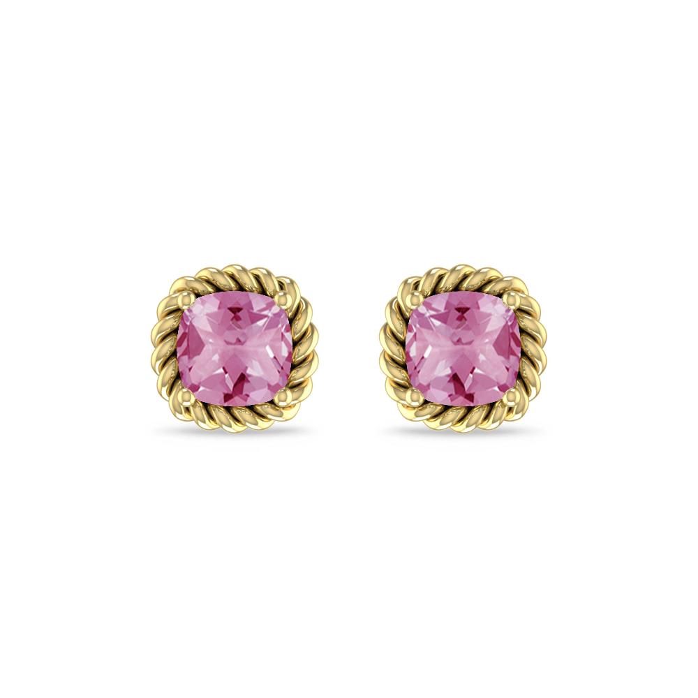 Yellow Gold - Pink Tourmaline