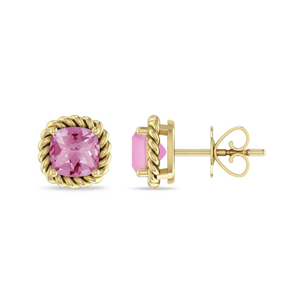 Yellow Gold - Pink Tourmaline