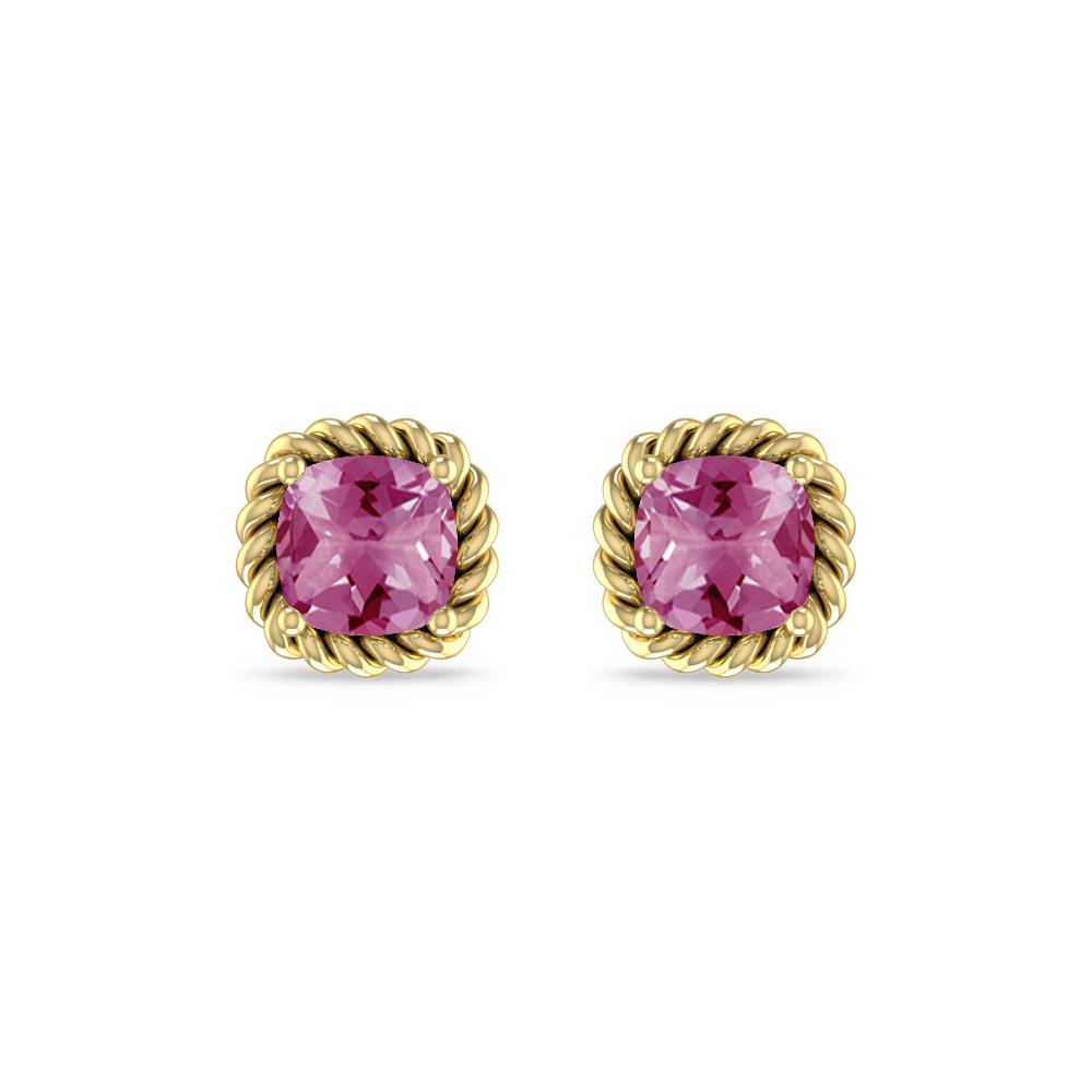 Yellow Gold - Pink Tourmaline