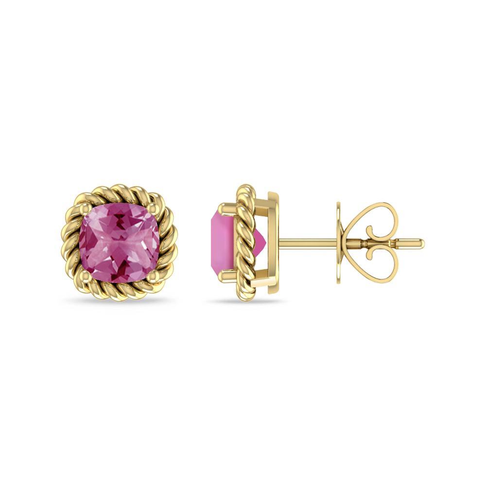Yellow Gold - Pink Tourmaline