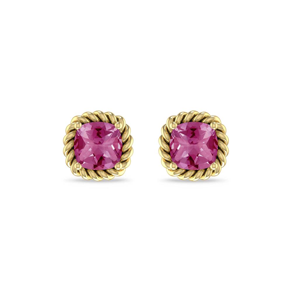 Yellow Gold - Pink Tourmaline