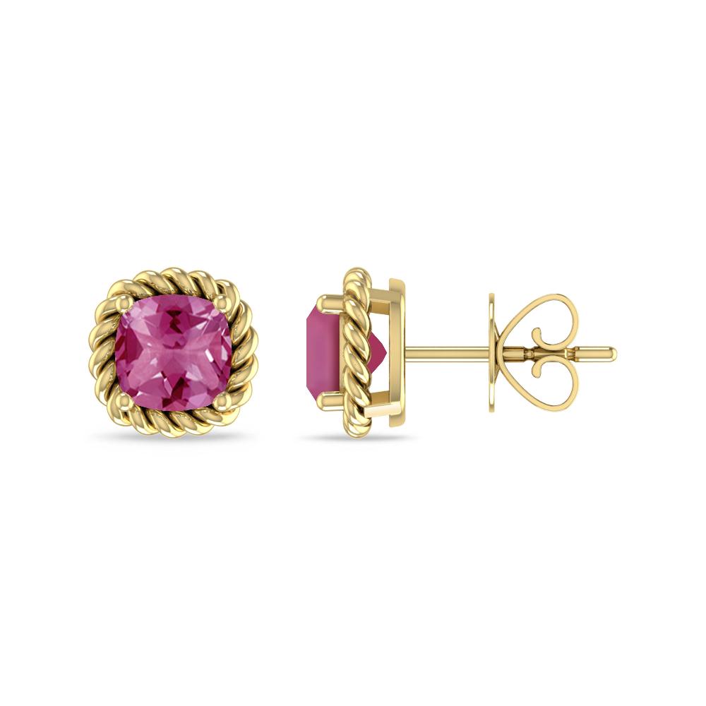 Yellow Gold - Pink Tourmaline