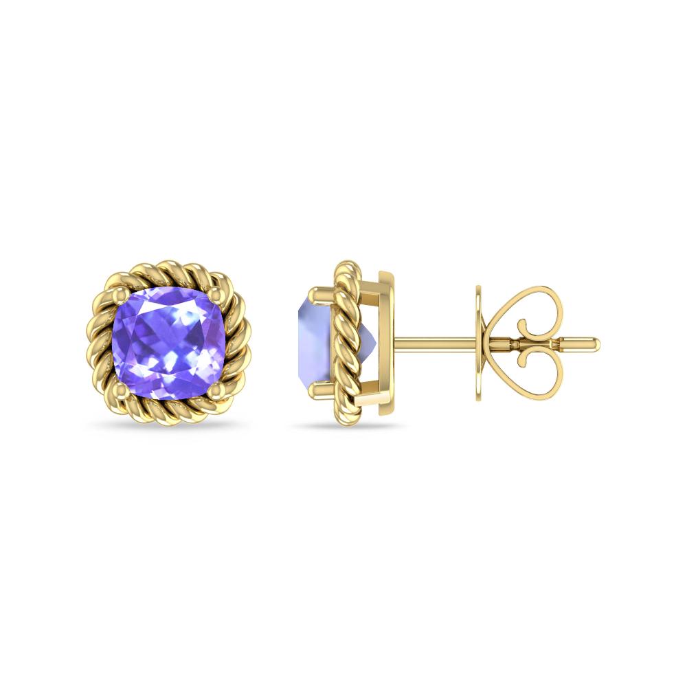 Yellow Gold - Tanzanite