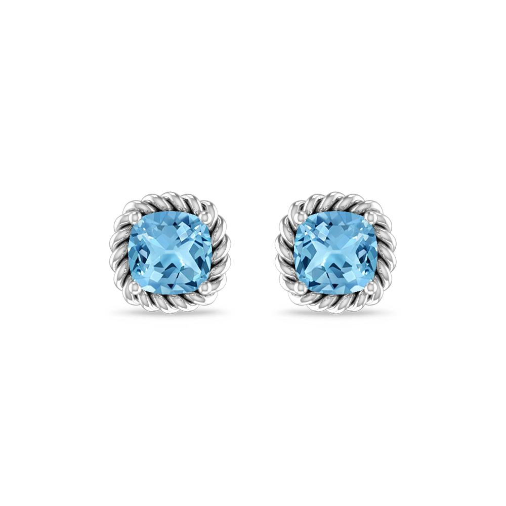 White Gold - Blue Topaz