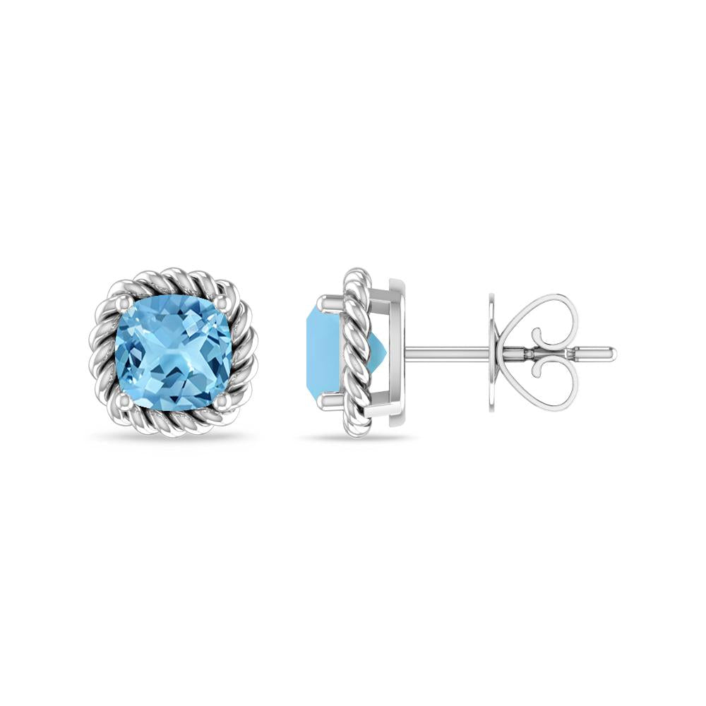 White Gold - Blue Topaz