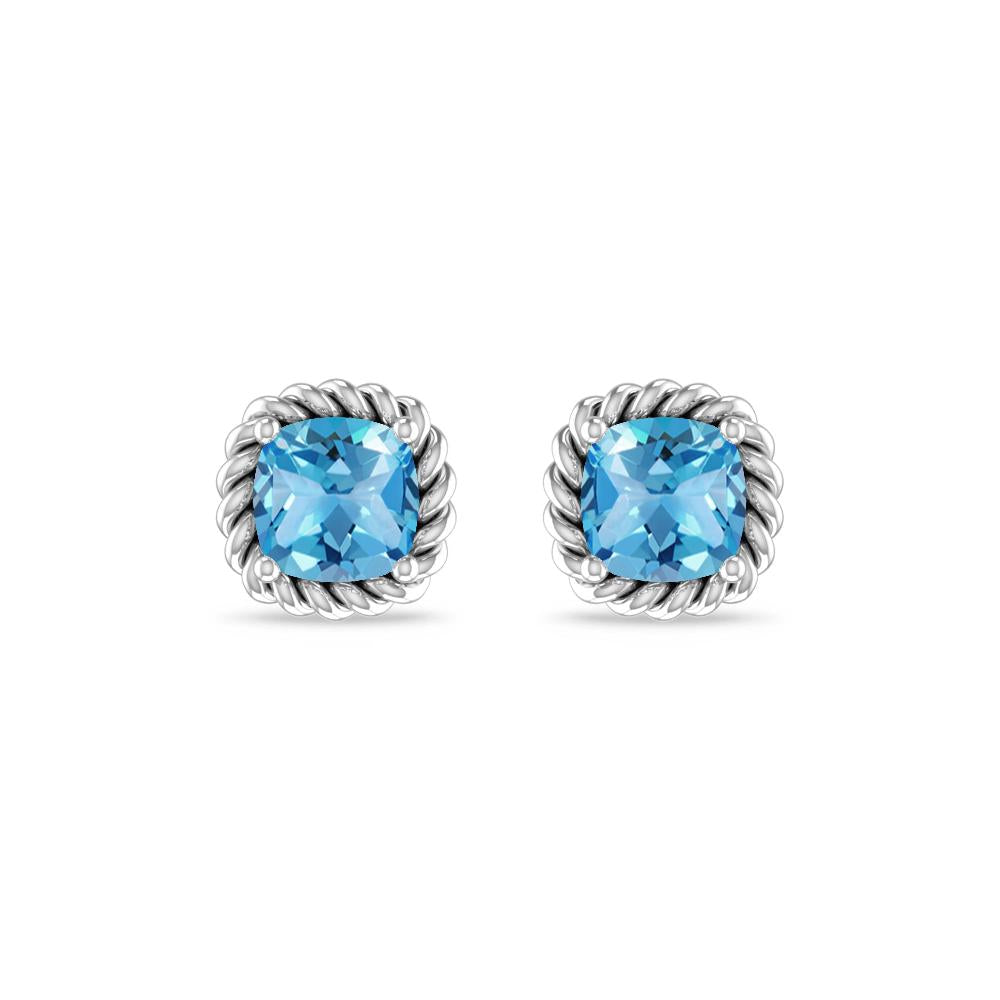 White Gold - Blue Topaz