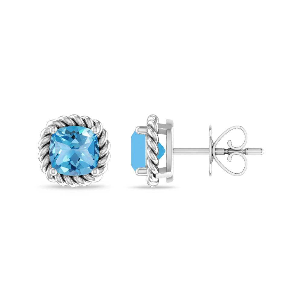 White Gold - Blue Topaz