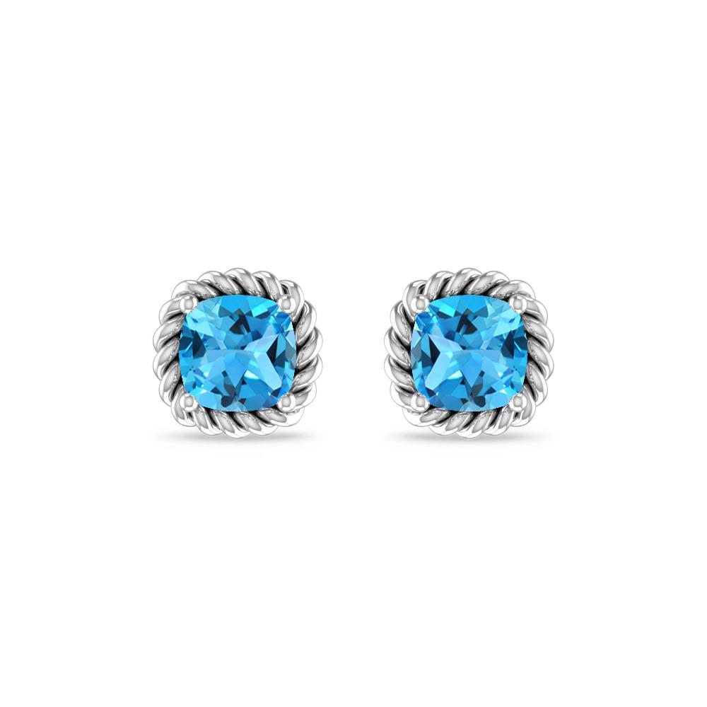 White Gold - Blue Topaz
