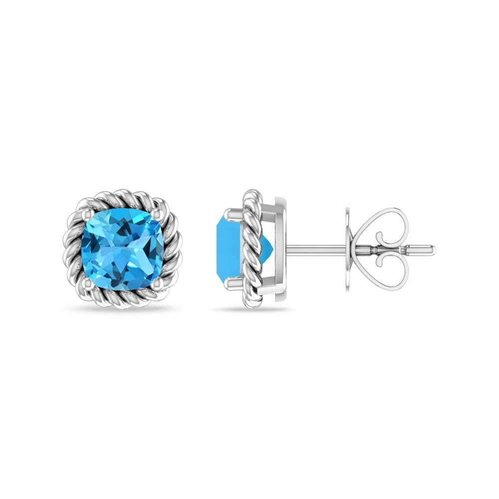 White Gold - Blue Topaz