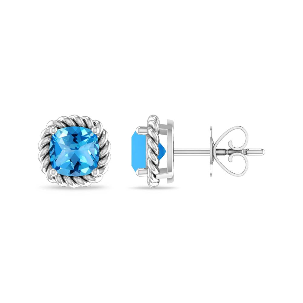 White Gold - Blue Topaz