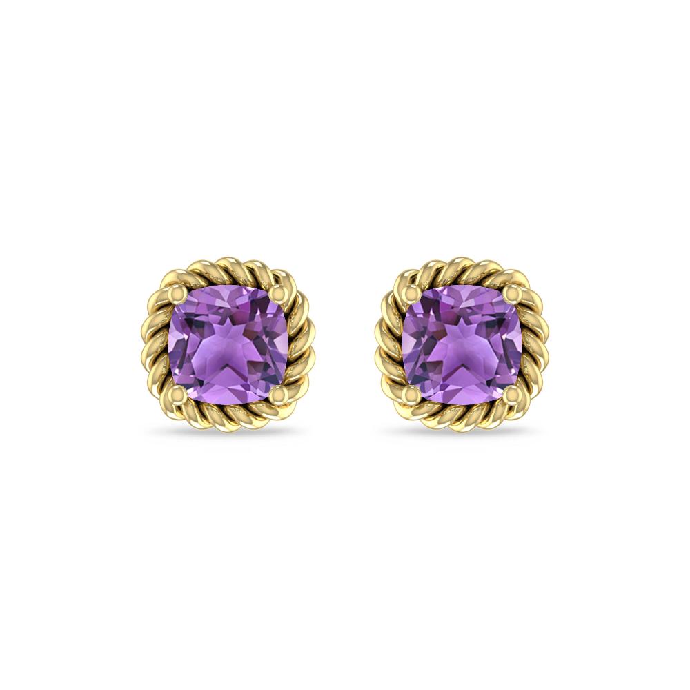 Yellow Gold - Amethyst