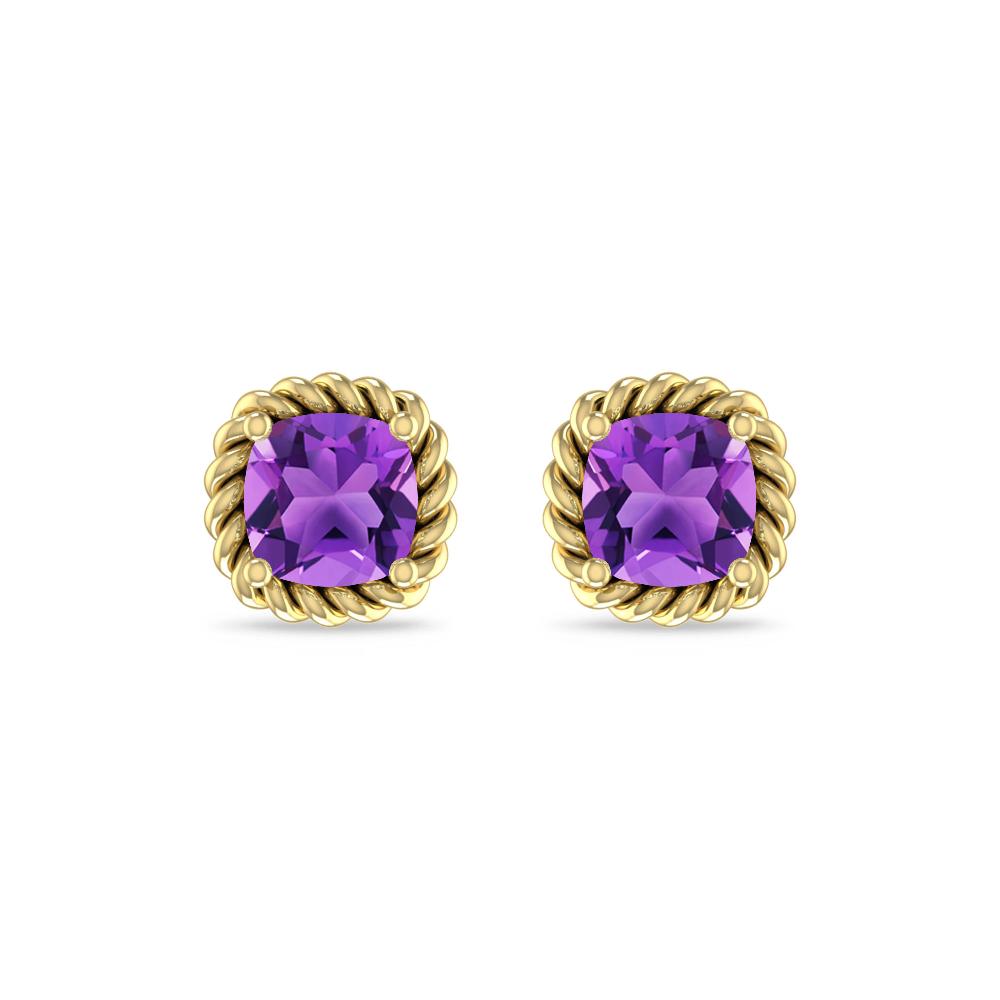 Yellow Gold - Amethyst