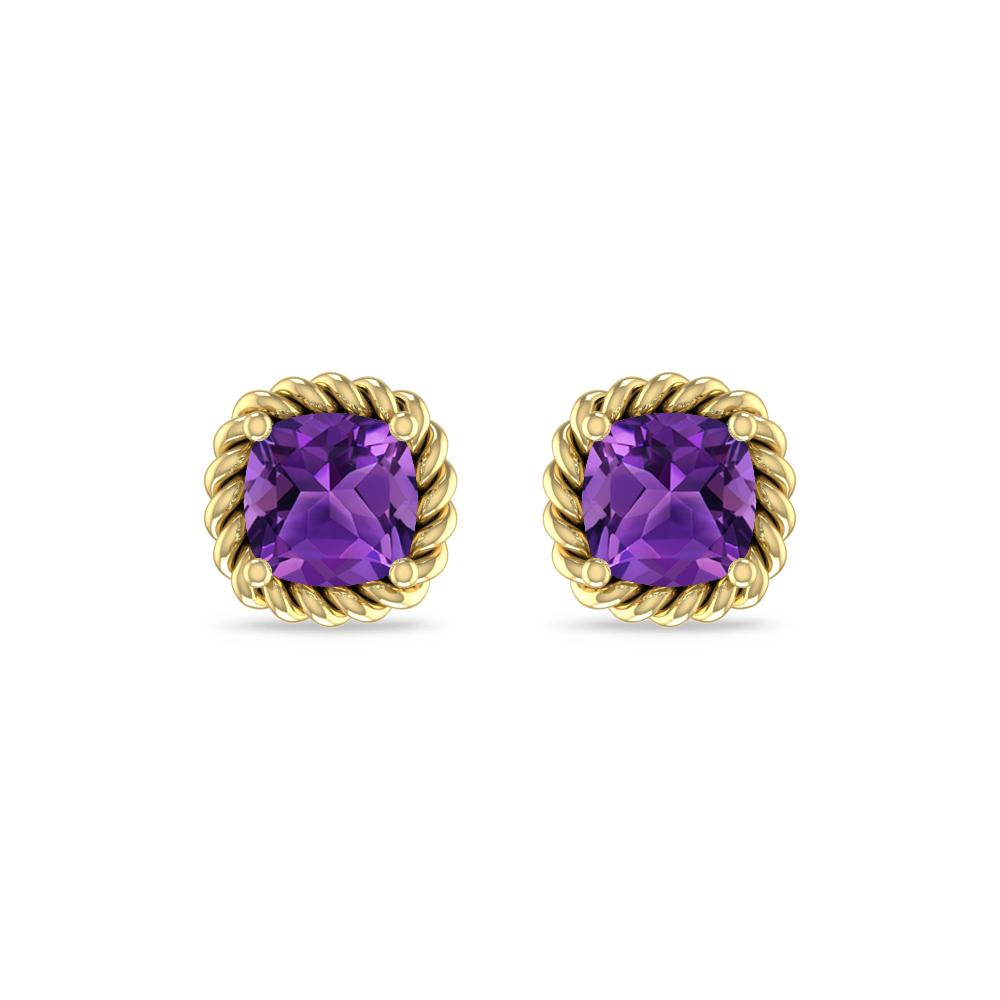 Yellow Gold - Amethyst