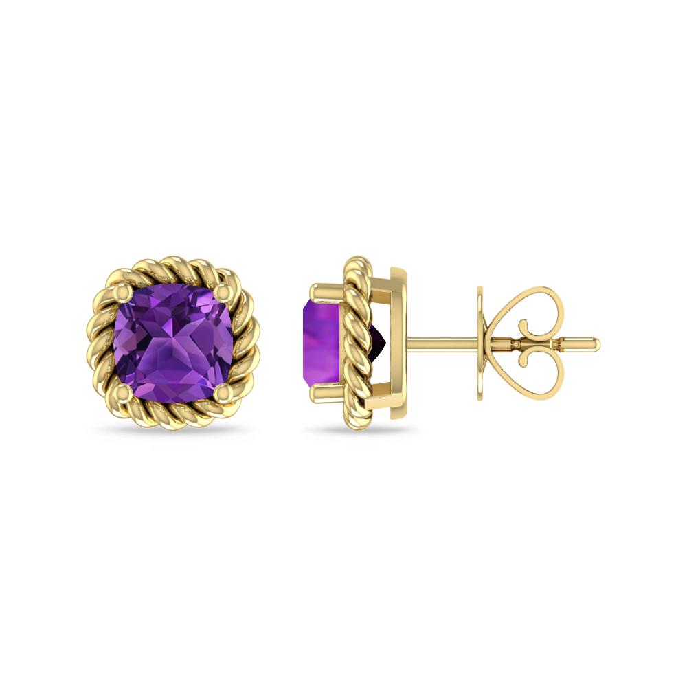 Yellow Gold - Amethyst