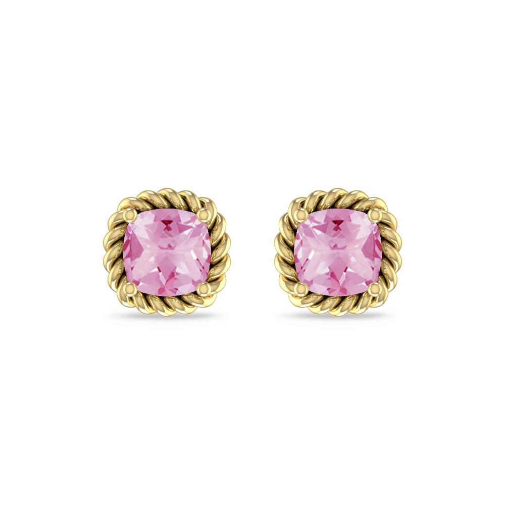 Yellow Gold - Pink Tourmaline
