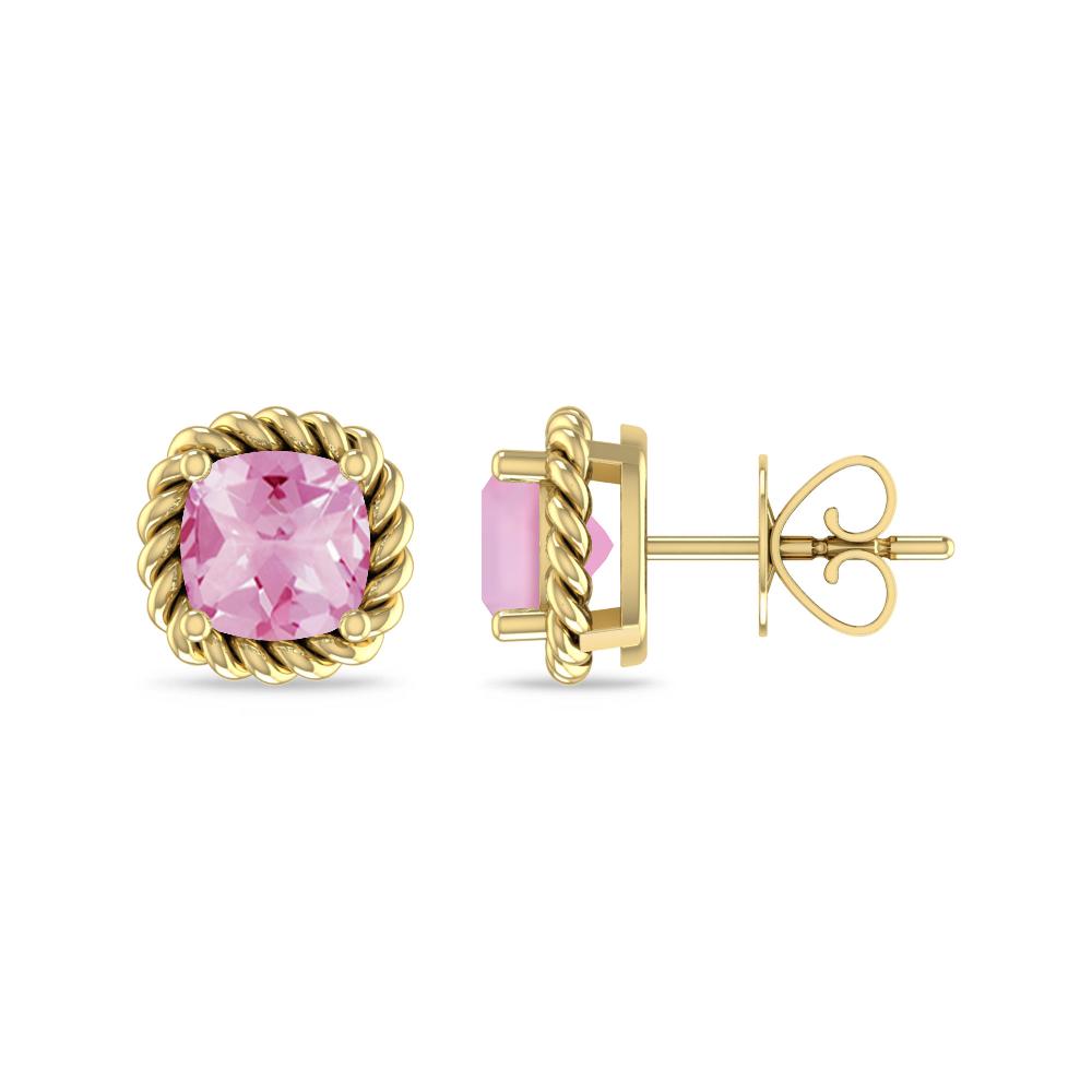 Yellow Gold - Pink Tourmaline