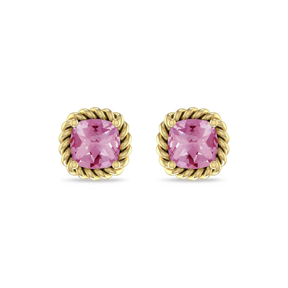 Yellow Gold - Pink Tourmaline