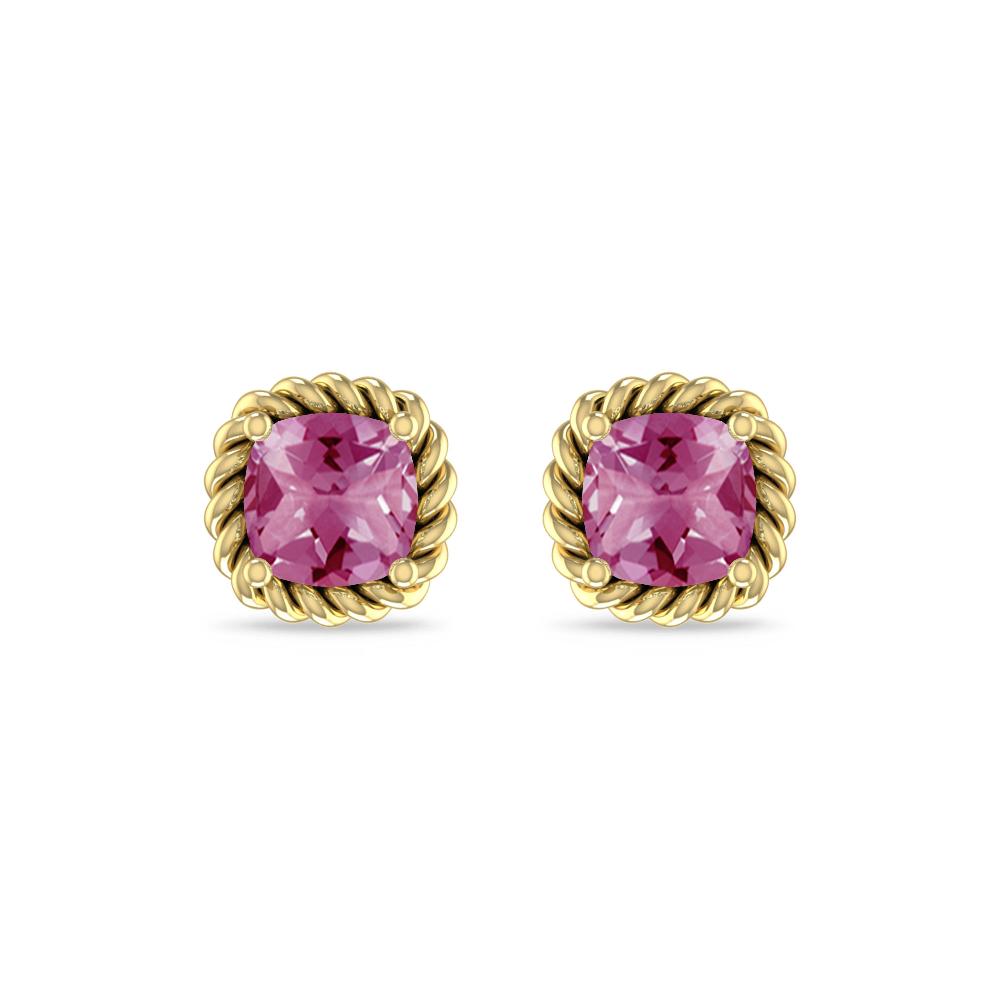 Yellow Gold - Pink Tourmaline