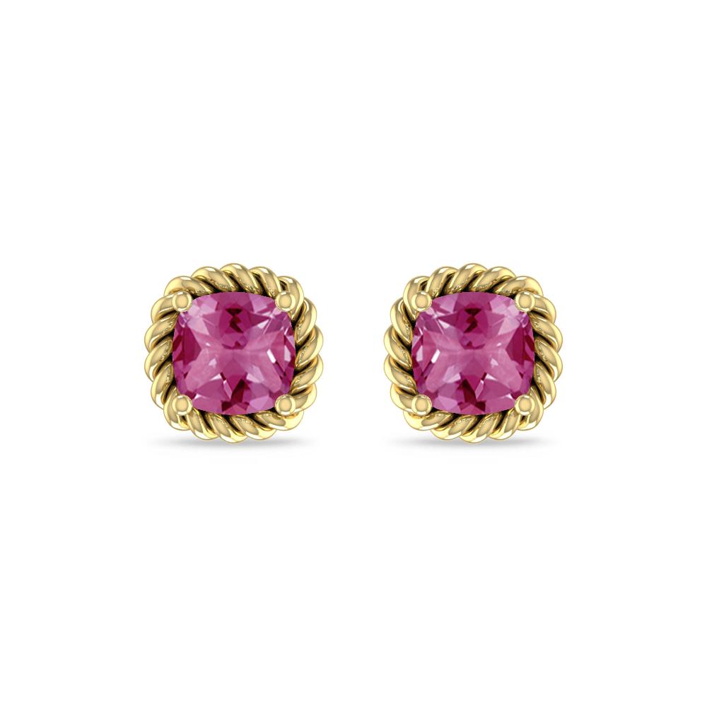 Yellow Gold - Pink Tourmaline