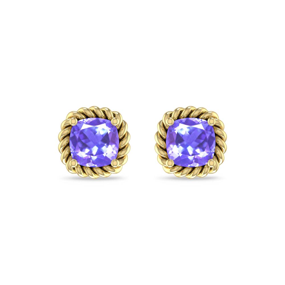 Yellow Gold - Tanzanite